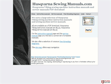 Tablet Screenshot of husqvarnasewingmanuals.com